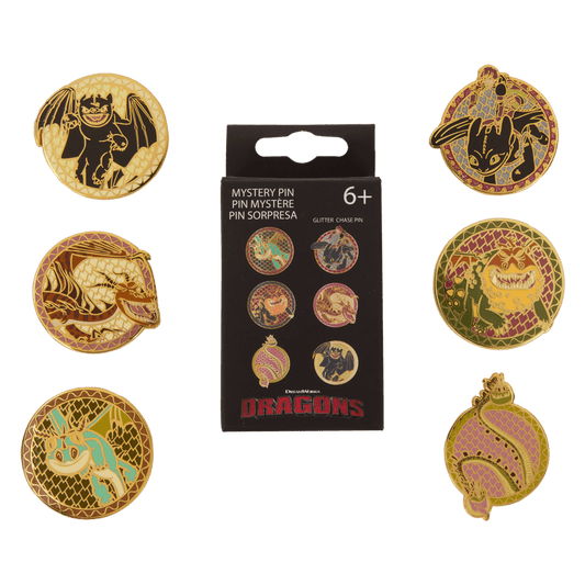 How to Train Your Dragon - Dragon Mystery Pin Blind Box (Display of 12)