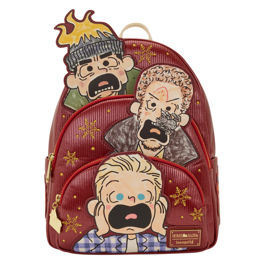 Home Alone - Triple Pocket Mid-Size Backpack