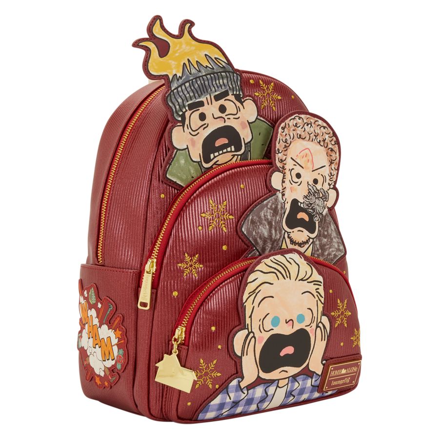 Home Alone - Triple Pocket Mid-Size Backpack