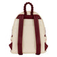 Loungefly - Cream & Red Floral Mid-Size Backpack