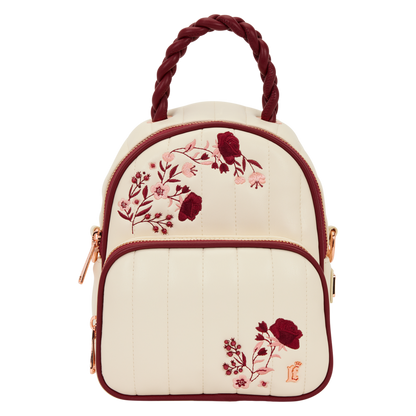 Loungefly - Cream & Red Floral Sling Bag