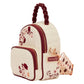 Loungefly - Cream & Red Floral Sling Bag