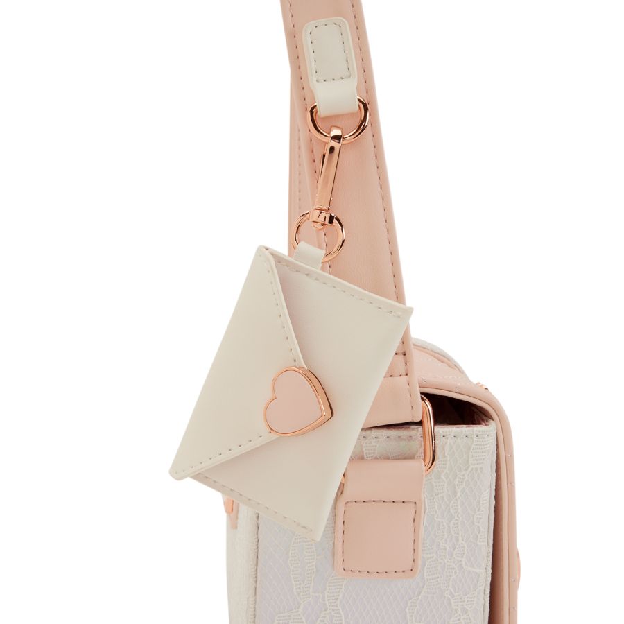 Loungefly - Heart Envelope Crossbody Bag with Bag Charm