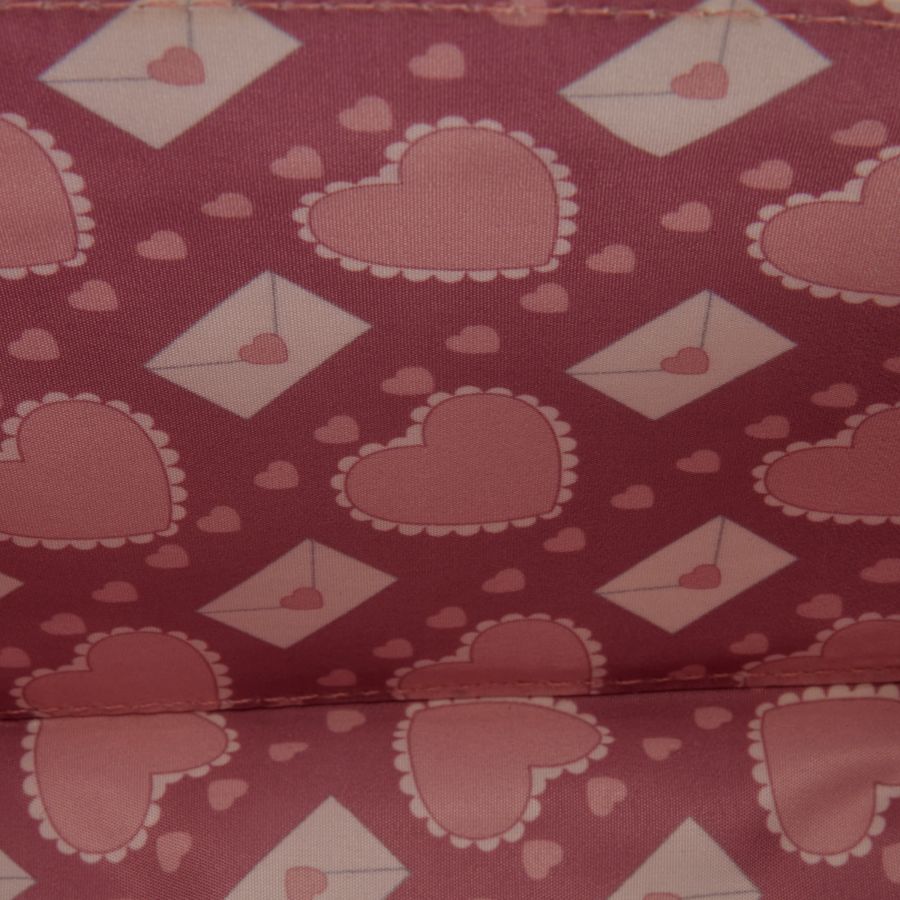 Loungefly - Heart Envelope Crossbody Bag with Bag Charm