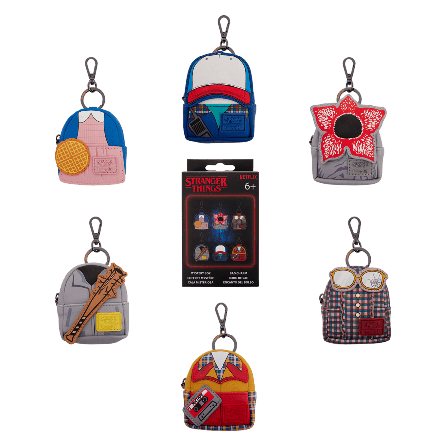 Stranger Things - 10th Anniversary Mystery Mini Backpack Keychain Charms (Display of 15)