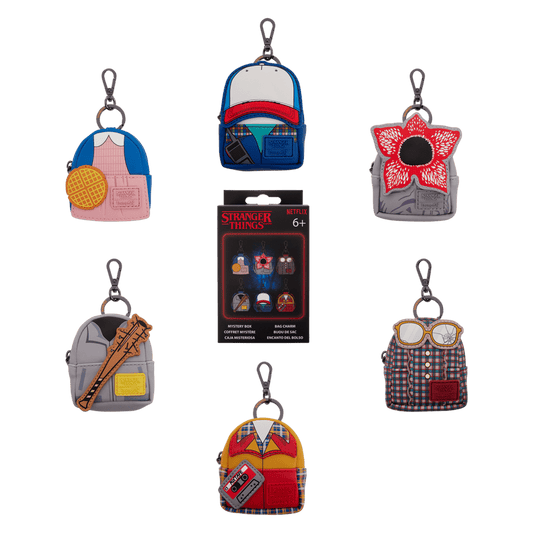 Stranger Things - 10th Anniversary Mystery Mini Backpack Keychain Charms (Display of 15)