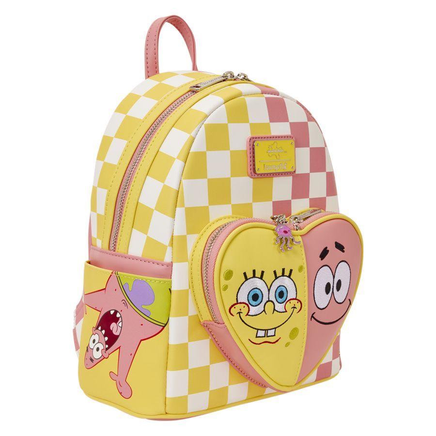 SpongeBob Squarepants - SpongeBob & Patrick Star Checkered Mini Backpack