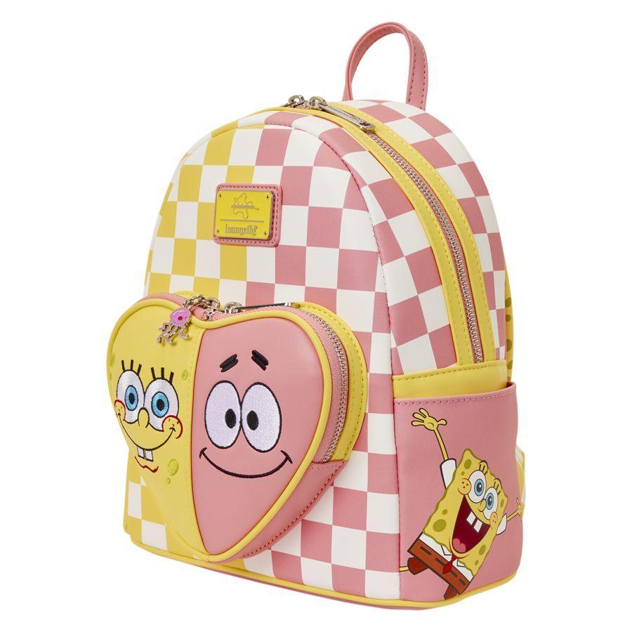 SpongeBob Squarepants - SpongeBob & Patrick Star Checkered Mini Backpack