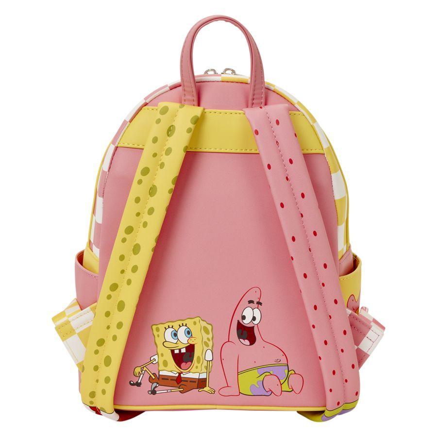 SpongeBob Squarepants - SpongeBob & Patrick Star Checkered Mini Backpack