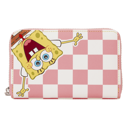 SpongeBob Squarepants - SpongeBob & Patrick Star Checkered Zip Around Wallet