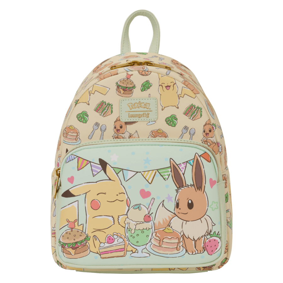 Pokemon - Pikachu & Ev Food Collection Mini Backpack