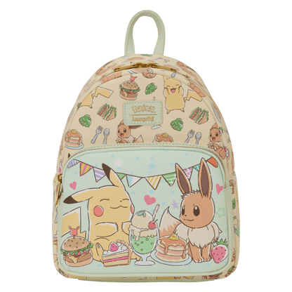 Pokemon - Pikachu & Ev Food Collection Mini Backpack