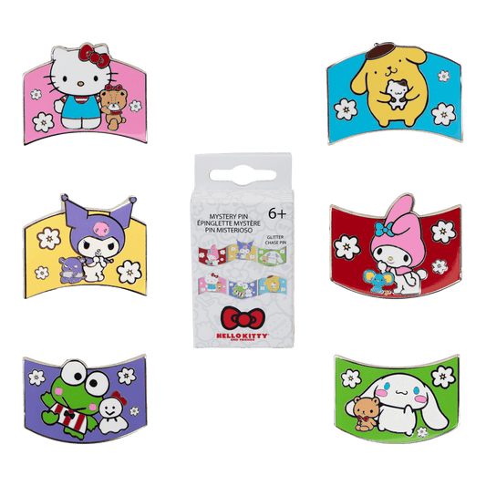 Sanrio - Sanrio & Friends Color Block Mystery Pin Blind Box (Display of 12)