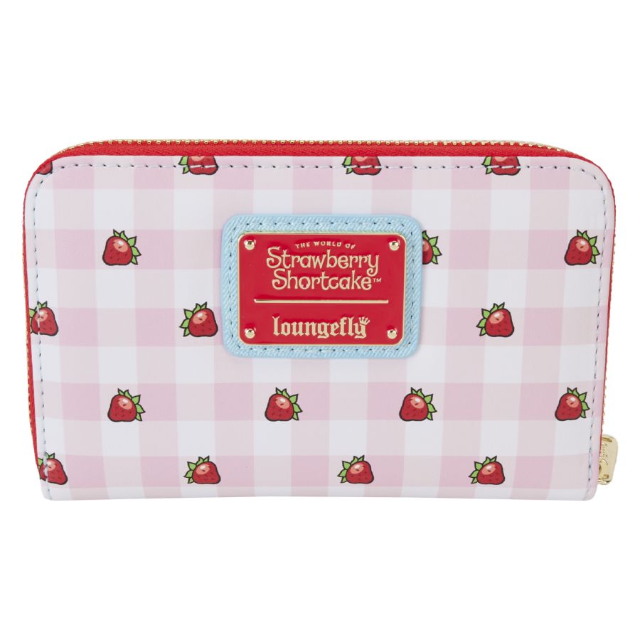 Strawberry Shortcake - Denim Plaid Zip Wallet