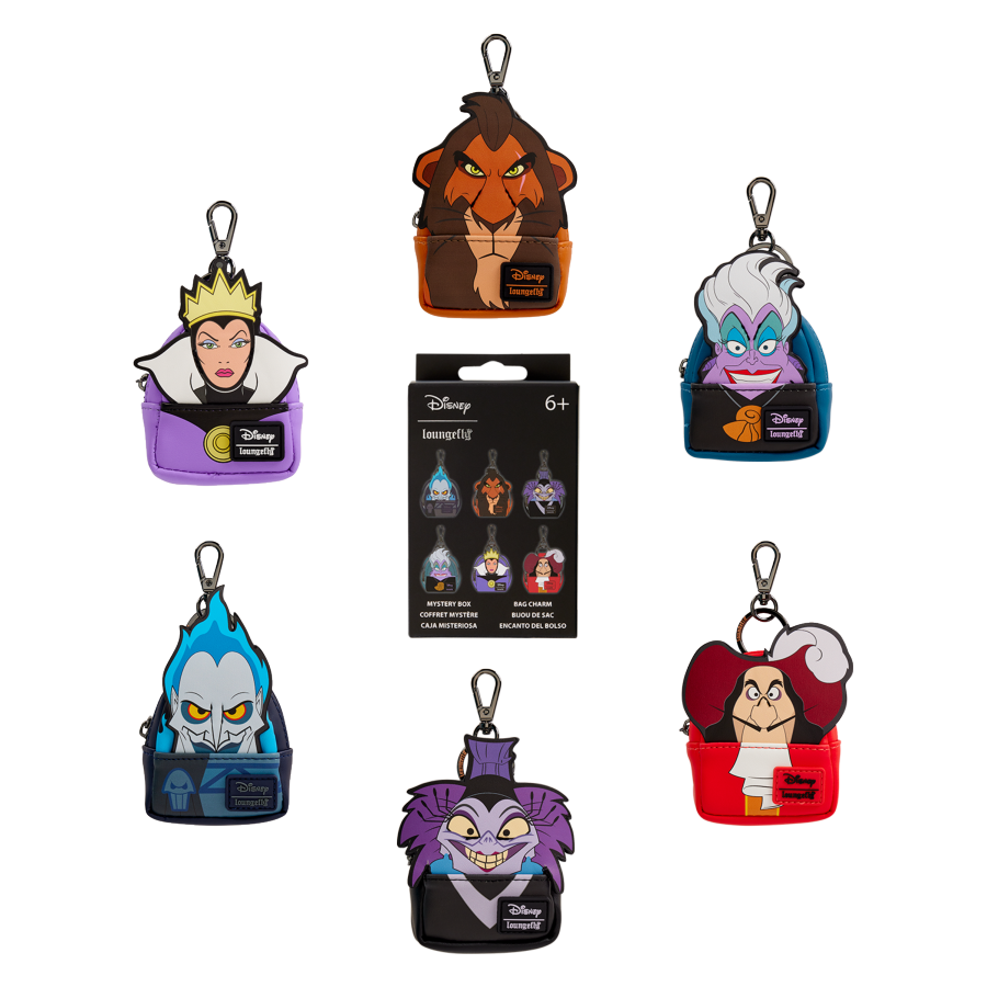 Disney Villains – Mystery Mini Backpack Bag Charm (Display of 15)