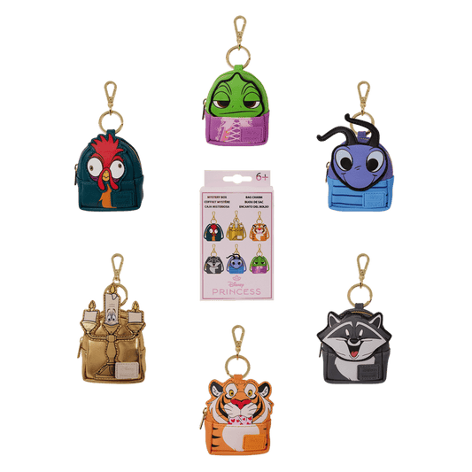 Disney Princess - Sidekicks Mystery Mini Backpack Keychain Charm (Display of 15)