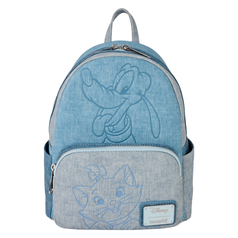 Disney - Dogs & Cats Faux Denim Mini Backpack