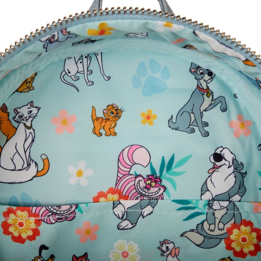 Disney - Dogs & Cats Faux Denim Mini Backpack