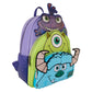Monsters Inc. - Mike, Sulley, Randall Triple Pocket Mini Backpack