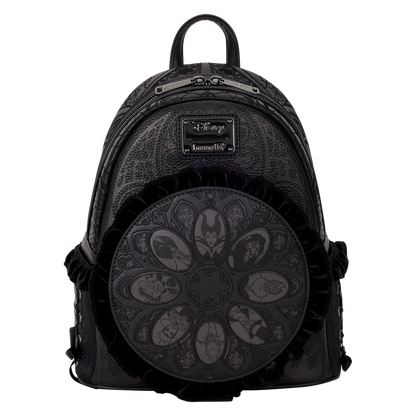 Disney Villains - Black Faux Leather with Velvet Trim Mini Backpack