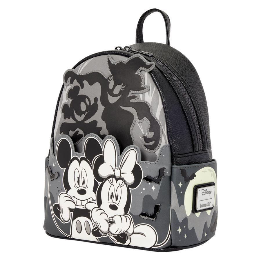 Disney - Mickey & Minnie Ghost Light Up Glow Mini Backpack