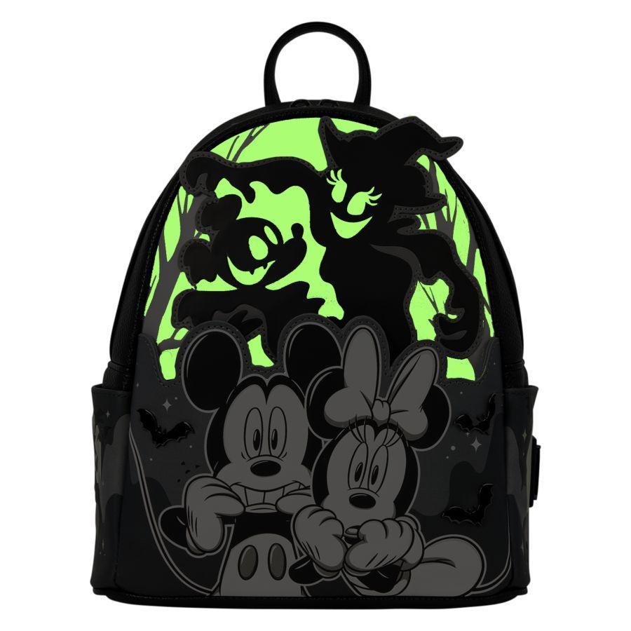 Disney - Mickey & Minnie Ghost Light Up Glow Mini Backpack