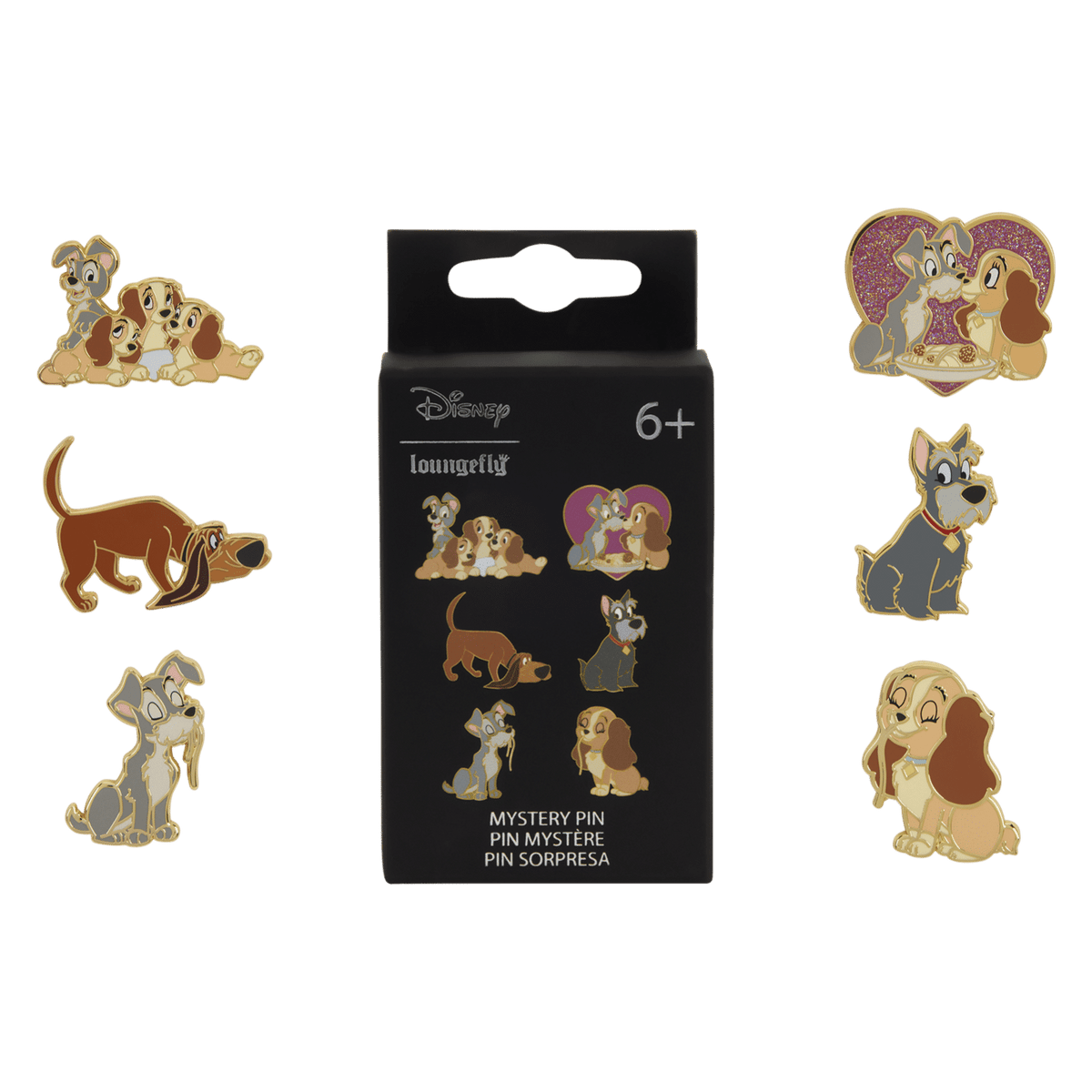 Lady & the Tramp - Mystery Box Pin Assortment (Display of 12)
