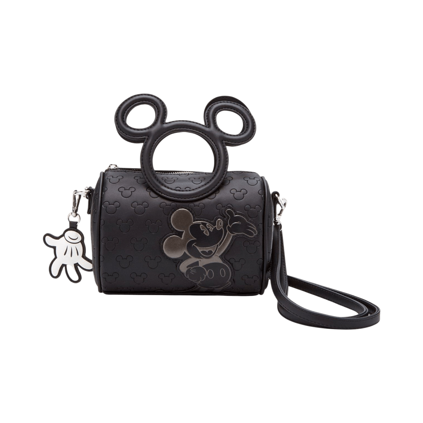 Mickey Mouse - Debossed Mickey Head Handle Cross Body Bag
