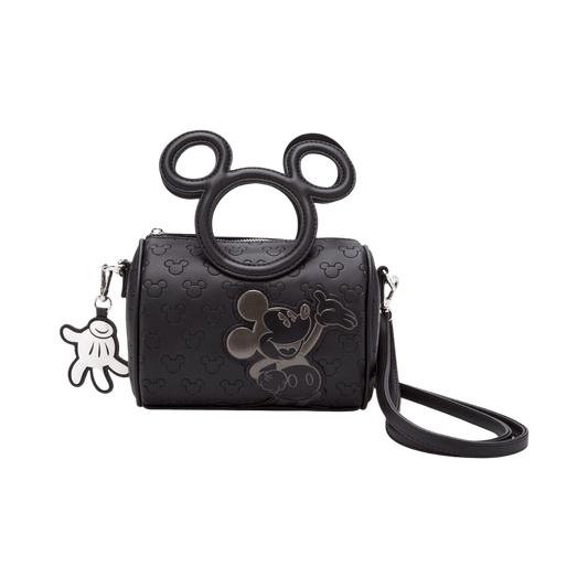 Mickey Mouse - Debossed Mickey Head Handle Cross Body Bag