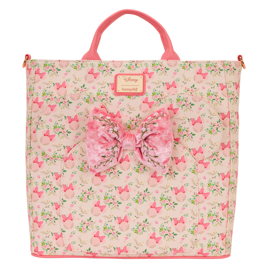 Disney - Minnie Mouse Floral Backpack Tote Bag