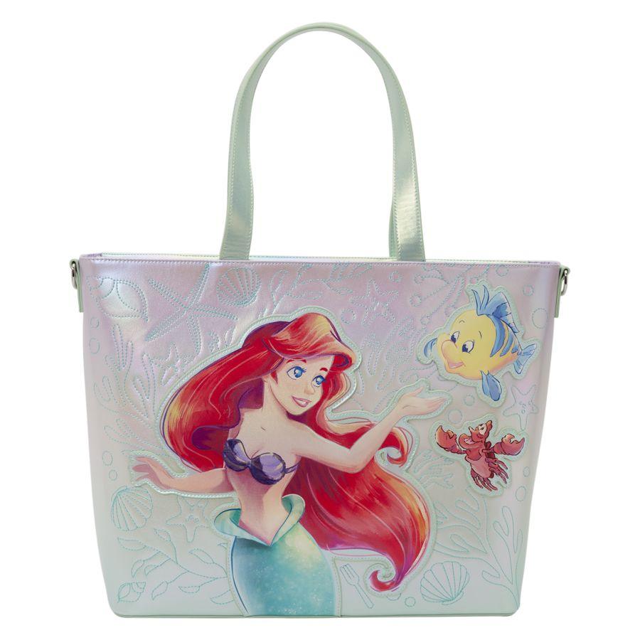 Little Mermaid (1989) - Ariel & Flounder Tote Bag w/Coin Bag