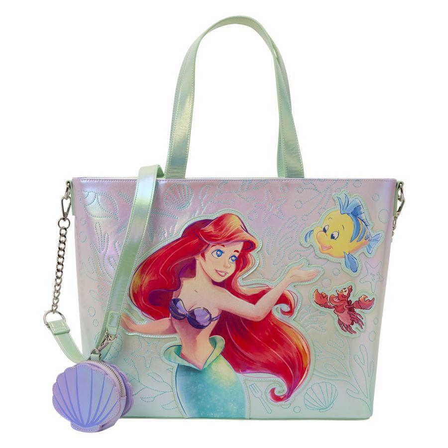 Little Mermaid (1989) - Ariel & Flounder Tote Bag w/Coin Bag