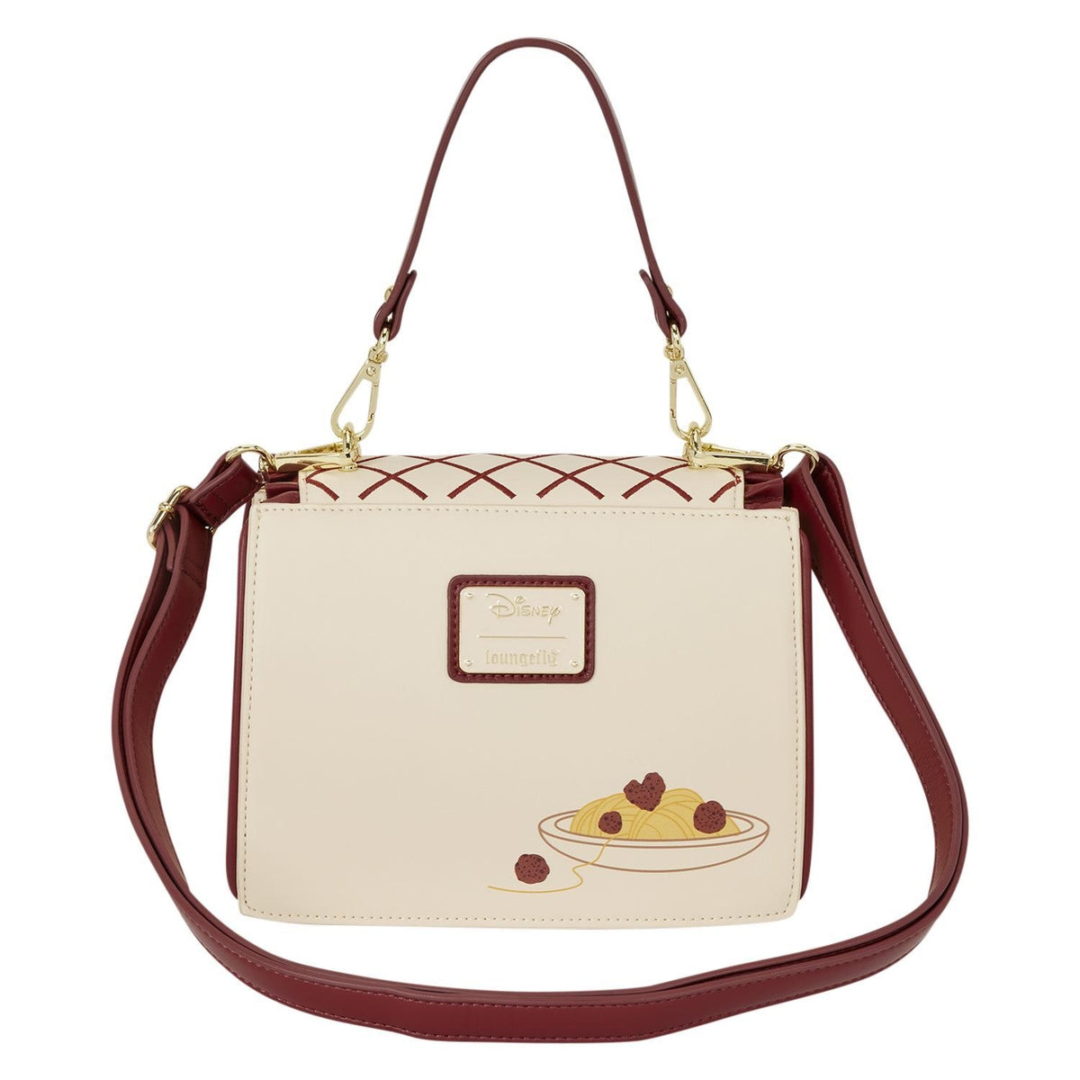 Lady & the Tramp - Spaghetti Dinner Charm Crossbody Bag