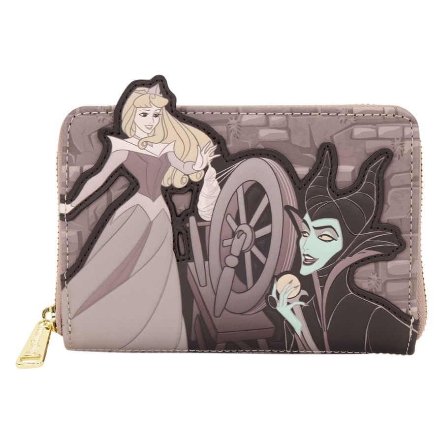 Sleeping Beauty - Spinning Wheel Zip Around Wallet