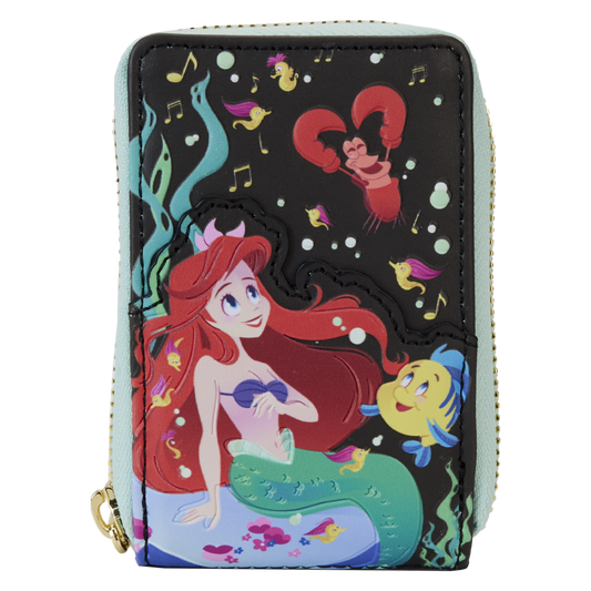 The Little Mermaid (1989) 35th Anniversary - Life Is The Bubbles Zip Around Wallet