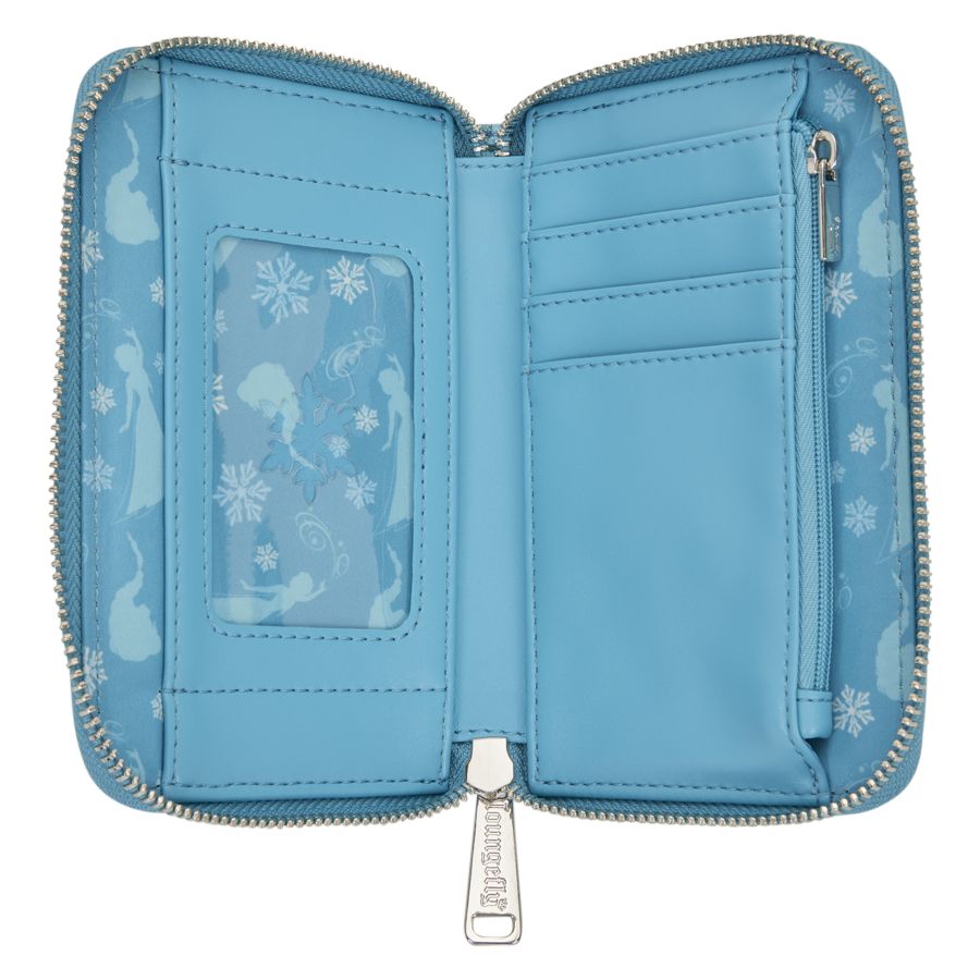 Frozen - Elsa Glitter Sequin Zip Around Wallet