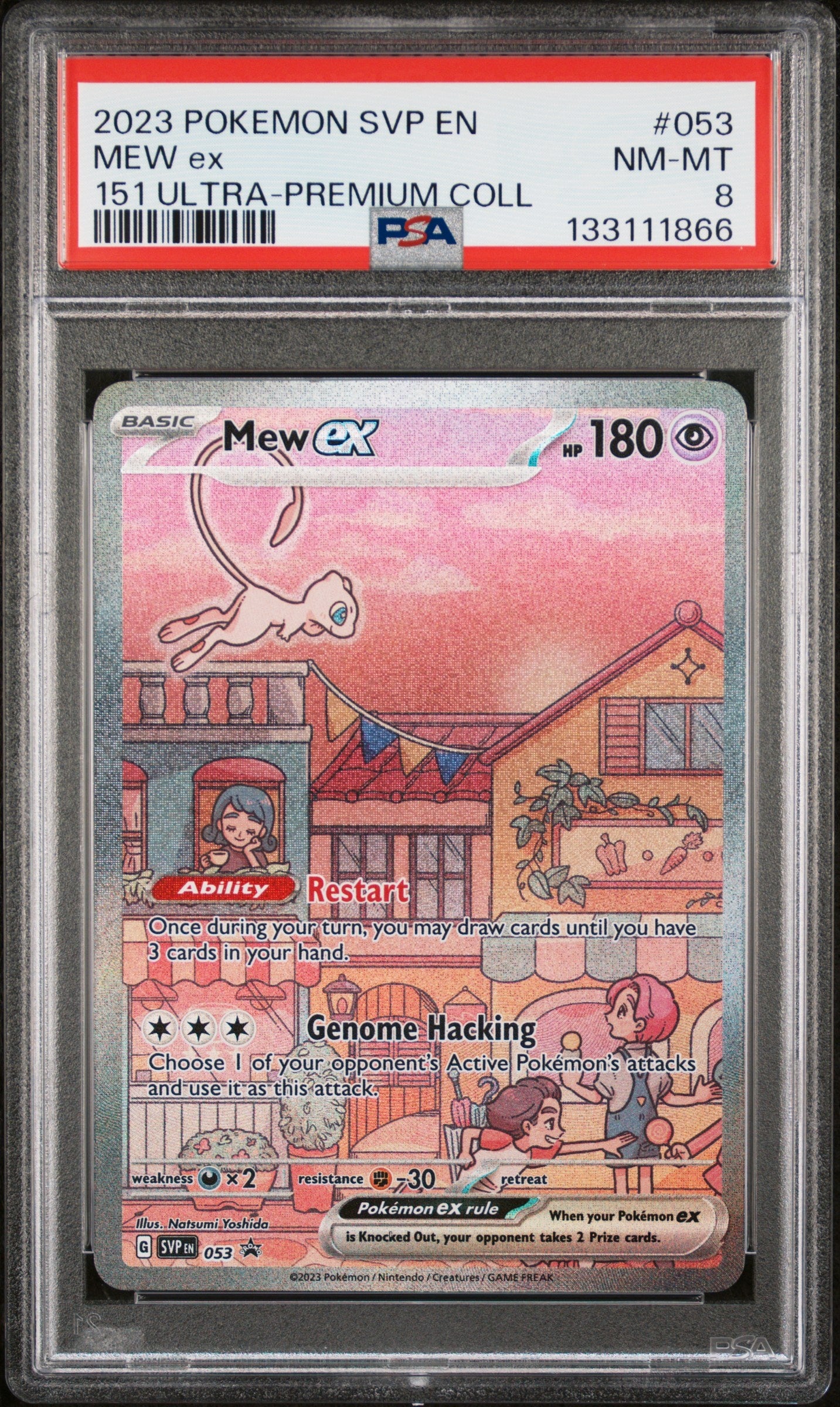 2023 Pokemon Svp En-Sv Black Star Promo 053 Mew Ex 151 Ultra-Premium Coll - PSA 8