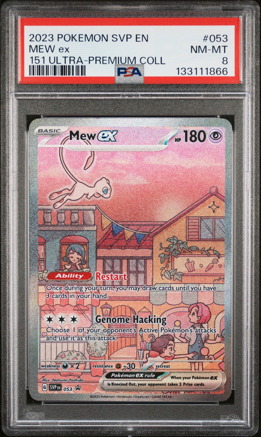 2023 Pokemon Svp En-Sv Black Star Promo 053 Mew Ex 151 Ultra-Premium Coll - PSA 8