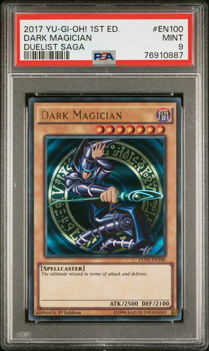 2017 Yu-Gi-Oh! Duelist Saga En100 Dark Magician Duelist Saga - PSA 9