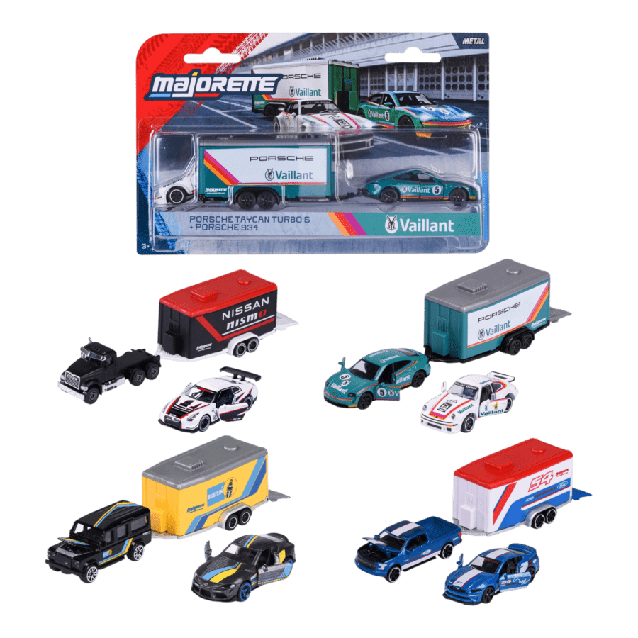 Majorette - 1:64 Racing Deluxe Trailer 4ct H/S