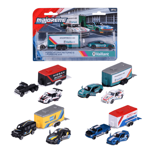 Majorette - 1:64 Racing Deluxe Trailer 4ct H/S