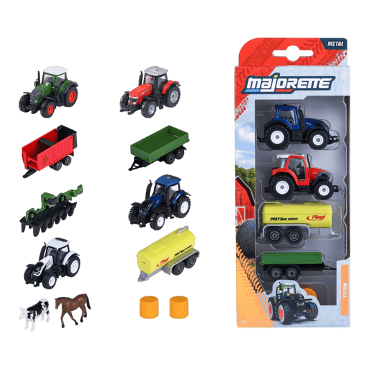 Majorette - 1:64 Farm 5 Pieces Set 6ct H/S
