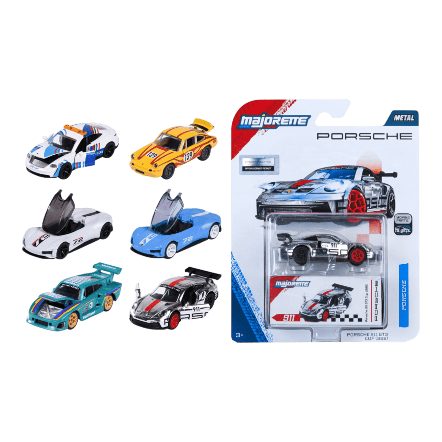 Majorette - 1:64 Porsche Deluxe Cars 12ct H/S