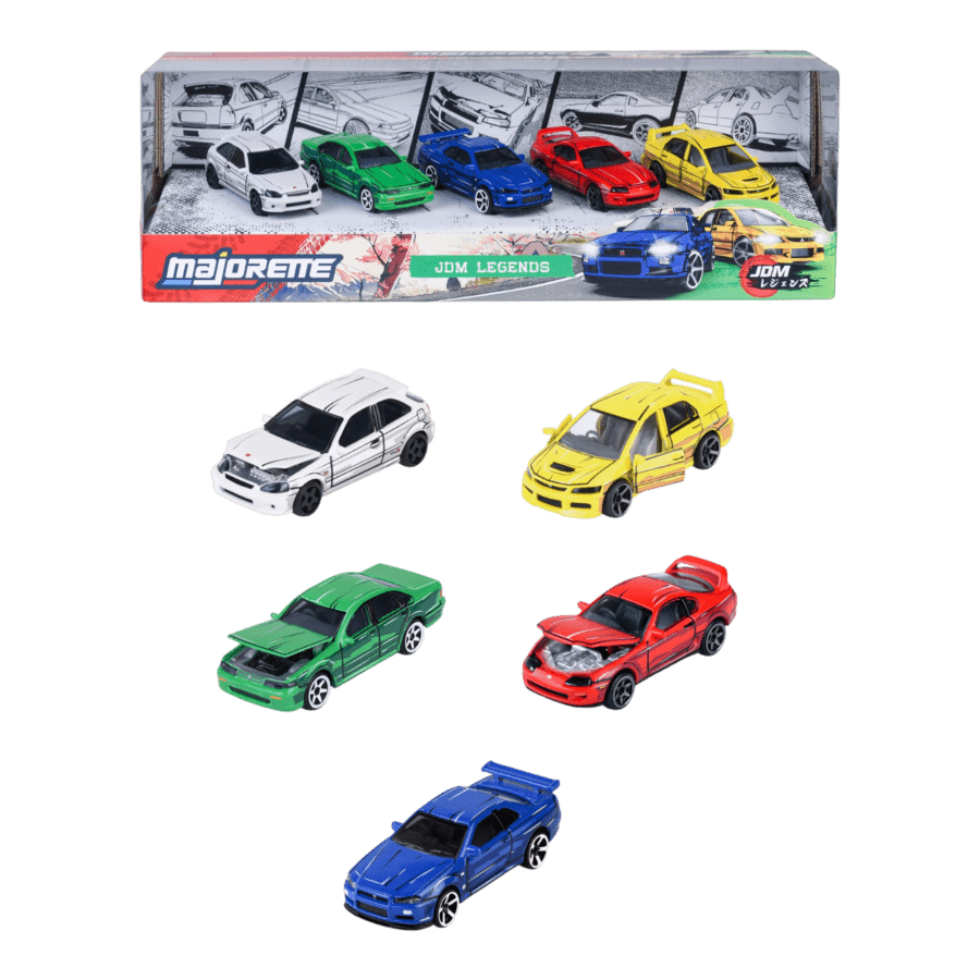 Majorette - 1:64 JDM Legends Anime 5 Vehicle Giftpack