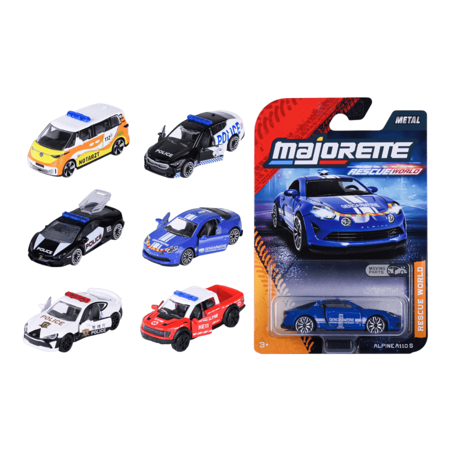 Majorette - 1:64 Rescue World Premium Cars 12ct H/S