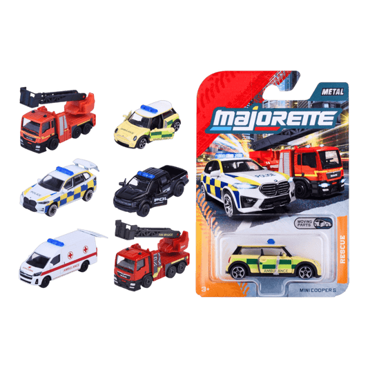 Majorette - 1:64 Rescue Premium Cars 12ct H/S