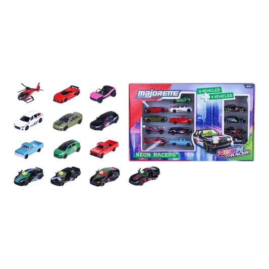 Majorette - 1:64 Neon Racer 13 Vehicle Giftpack
