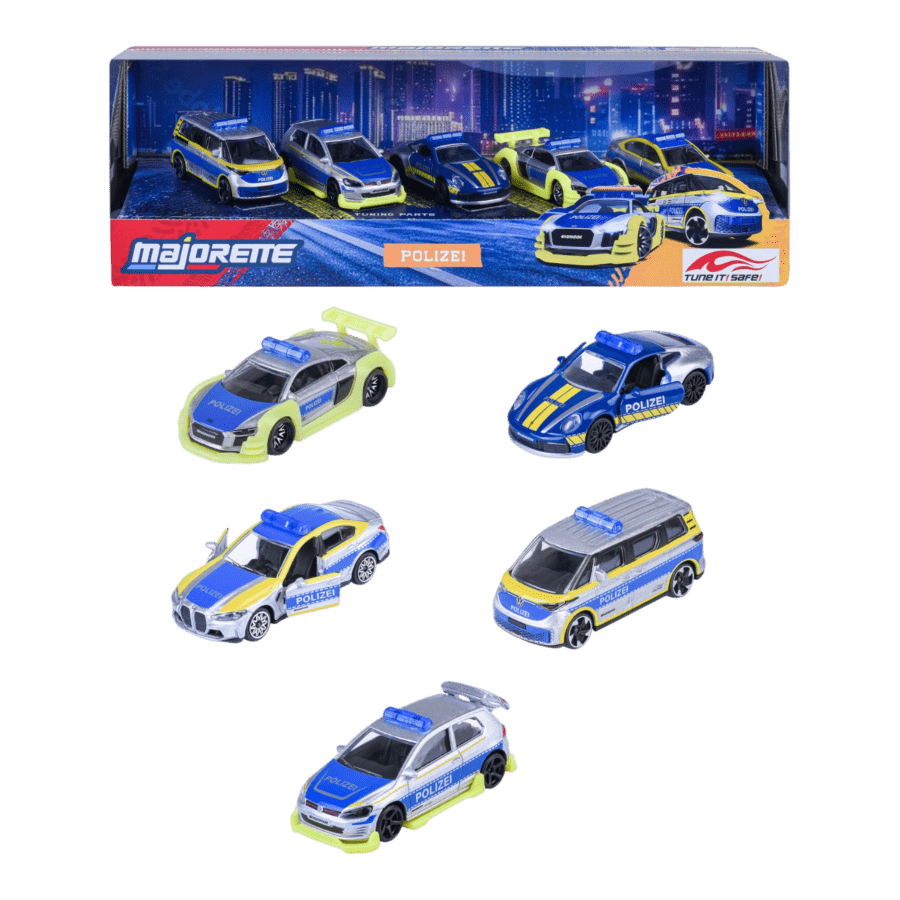 Majorette - 1:64 Tune It Safe 5 Vehicle Giftpack
