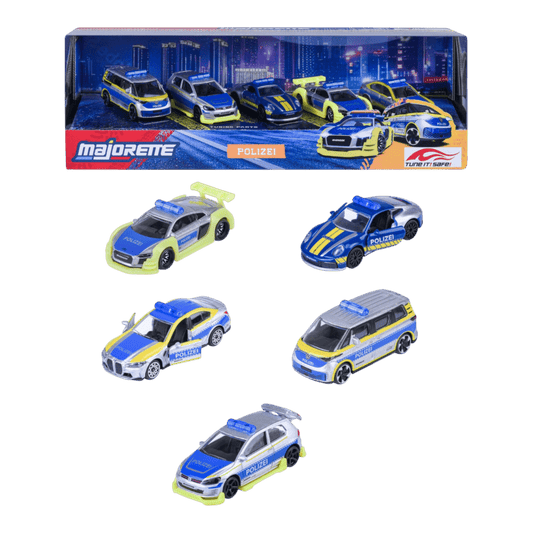 Majorette - 1:64 Tune It Safe 5 Vehicle Giftpack