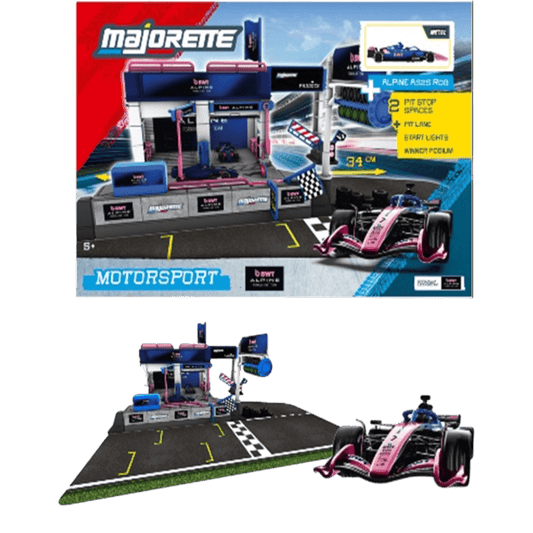 Majorette - 1:64 Formula 1 Motorsport Alpine Pit Stop w/F1 Alpine